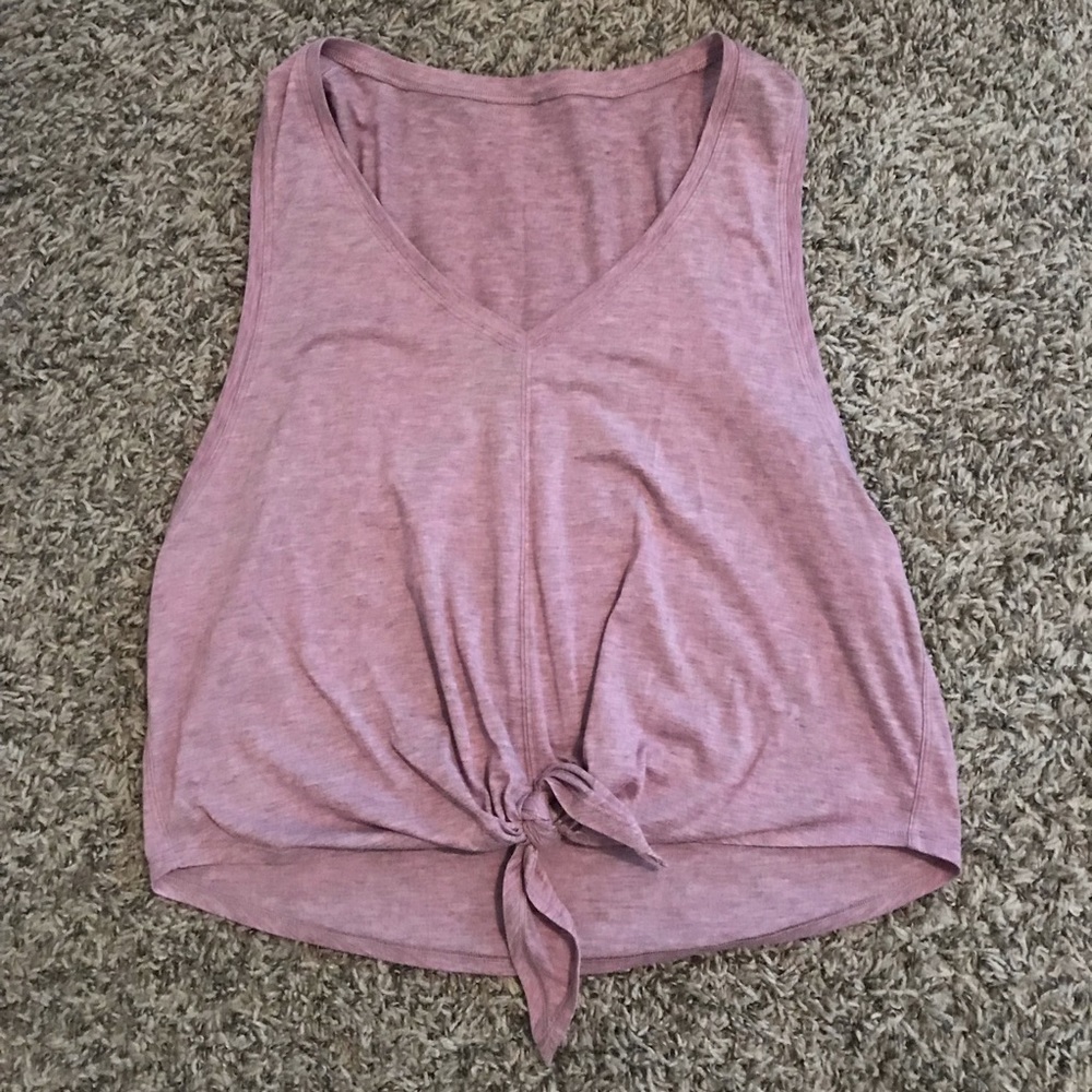 Lululemon tie up crop top